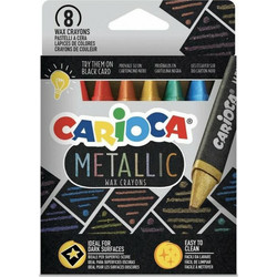 Carioca Metallic Maxi Κηρομπογιές Σετ 8τμχ