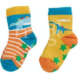 Κάλτσες παιδικές Frugi 2τμχ Bumblebee Dinos