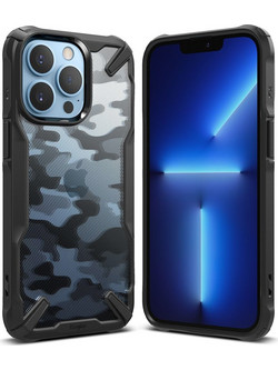 Ringke Fusion X Back Cover Camo Black (iPhone 13 Pro)