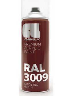 Cosmoslac Premium Acrylic Paint Σπρέι Βαφής Oxide Red RAL3009 Gloss 400ml