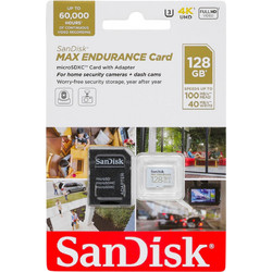 Sandisk Max Endurance microSDXC 128GB Class 10 U3 V30 UHS-I + Adapter