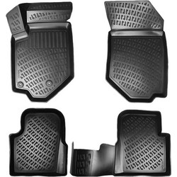 Πατάκια Σκαφάκια 3D Από Λάστιχο TPE Για Peugeot 2008 2019- Rizline 4 Τεμάχια Μαύρα