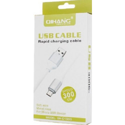 QIHANG Καλώδιο QH C1003 Micro Usb - 3m Ασημί