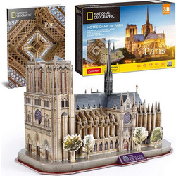 Puzzle CubicFun National Geographic Notre Dame 3D 128 Κομμάτια