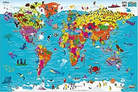 Collins Children's World Wall Map | BestPrice.gr