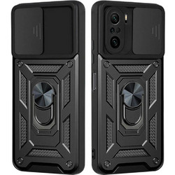 Bodycell Armor Slide Cover Case Black (Xiaomi Poco F3)