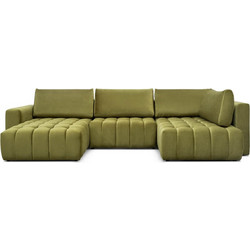 PoliHome Bonita Καναπές σε Σχήμα Π Lime 350x170x85cm 162295139