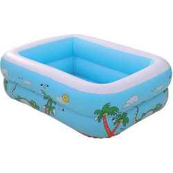 Παιδική φουσκωτή πισίνα - Rainbow - SL-C024 - 110*85*35cm - 151752 - Blue
