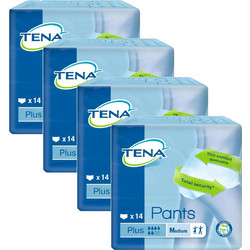 Tena Pants Plus Medium Πάνες Βρακάκι Ακράτειας 6 Σταγόνες 56τμχ