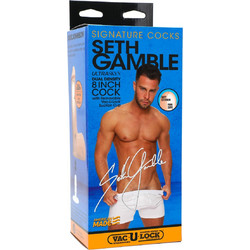 Doc Johnson Signature Cocks Seth Gamble Ρεαλιστικό Dildo με Βεντούζα & Όρχεις 20cm Flesh