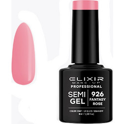 Elixir Semigel 926 Fantasy Rose Ημιμόνιμο Βερνίκι Νυχιών 8ml