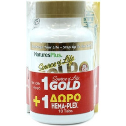 Nature's Plus Source of Life Gold 90s + Hema-Plex Iron 10 Ταμπλέτες