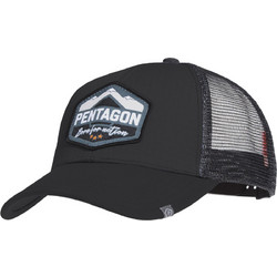 Pentagon Ανδρικό Καπέλο Jockey με Δίχτυ Snapback Υφασμάτινο Μαύρο K13048