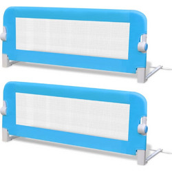vidaXL Μπάρα Ασφαλείας Μπλε 102cm 2τμχ