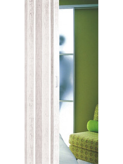 Inox Kiss Πόρτα Εσωτερική Φυσαρμόνικα PVC Λευκή 91x220cm DO300