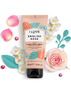 I Love English Rose Ενυδατική Κρέμα Χεριών & Νυχιών 100ml