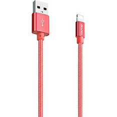 Awei Braided USB-A to Lightning Cable 0.3m Pink TH-1067