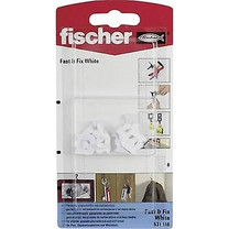 Κρεμαστράκια 8τεμάχια Λευκά FISCHER 531116