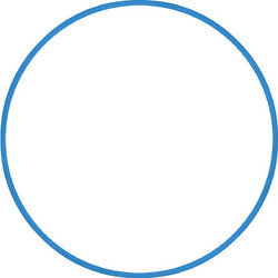 Amila Χούλα-Χουπ HQ 60cm - Φ19mm - 230gr. Μπλε - 98805