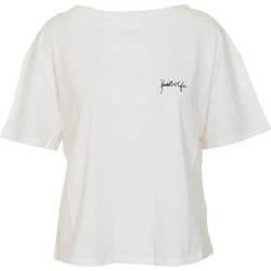 KENDALL & KYLIE W KKW3611607 BACKLESS LOOSE T-SHIRT - KKW.2S1.016.007-OFF WHITE WHITE