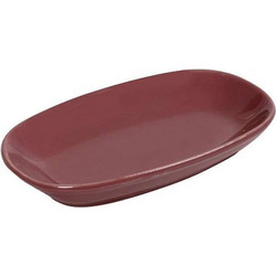 Πιατάκι stoneware ορθογώνιο κόκκινο 12 x 7 εκατ. Essentials