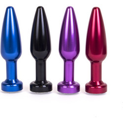 Aluminum Alloy Anal Plug 2 - Red