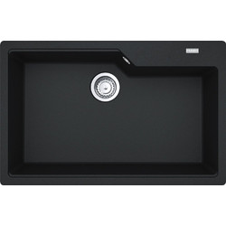 Franke Urban UBG 610-78 Matt Black Ένθετος Νεροχύτης Γρανίτη Ματ 78x50cm