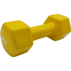 Ligasport OEND390399 Yellow Βαράκι Εξάγωνo Βινυλίου 3kg