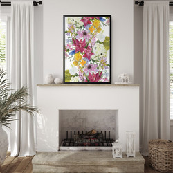 ΑΦΙΣΑ WALL-DESIGN FLORA 49506 (PVC/PLEXIGLASS ΜΑΥΡΗ ΚΟΡΝΙΖΑ) 30x40cm