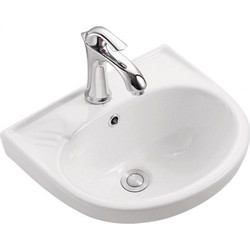 Gloria Bobata Κρεμαστός Νιπτήρας Μπάνιου Πορσελάνης 40x37cm Λευκός 17-1602