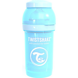 Twistshake Πλαστικό Μπιμπερό με Θηλή Σιλικόνης κατά των Κολικών 0m+ Pastel Blue 180ml