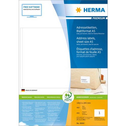 Herma 400 Αυτοκόλλητες Ετικέτες Α4 Ορθογώνιες 148.5x205mmΚωδικός: 8690