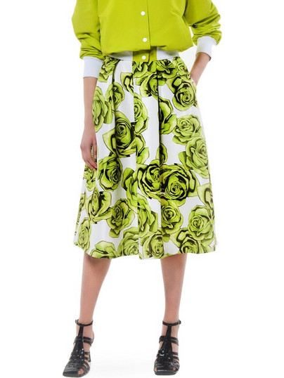 FLORAL MIDI SKIRT WOMEN MANOLO