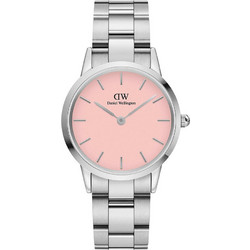 Daniel Wellington Iconic Link Γυναικείο Ρολόι με Ασημί Μεταλλικό Μπρασελέ DW00100535