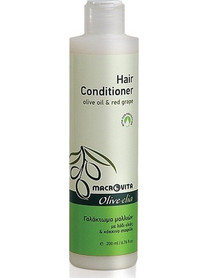 Macrovita Olive Oil & Red Grape Φυτικό Conditioner για Επανόρθωση 200ml