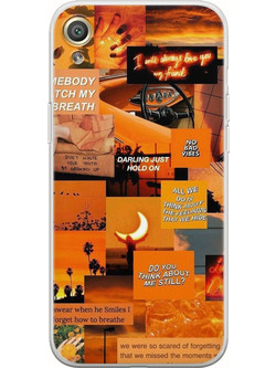Aesthetic Orange Sony Xperia XA Flexible TPU (Διάφανη Σιλικόνη)