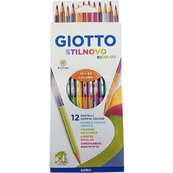 Giotto Stilnovo Bicolor Duo Ξυλομπογιές Σετ 12τμχ