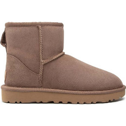 UGG Classic Mini II Γυναικεία Μποτάκια Suede Nude με Γούνα 1016222-K9K9