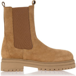 Sante Γυναικεία Μποτάκια Chelsea Suede Ταμπά με Χοντρό Χαμηλό Τακούνι 22-416-27