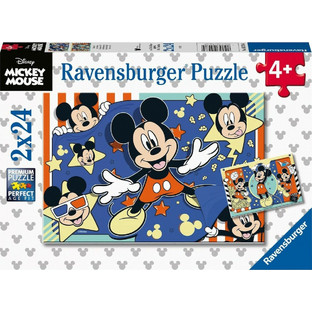 Παιδικό Puzzle Ravensburger Disney Mickey Mouse 2x24 Κομμάτια