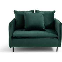 La Redoute Πολυθρόνα Βελούδινη Πράσινη Ivete 3614853634915