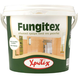Χρωτέχ Fungitex Eco Οικολογικό Πλαστικό Χρώμα Εσωτερικού Χώρου Λευκό 3lt