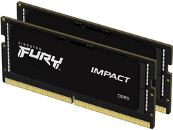 Kingston Fury Impact 64GB (2X32GB) DDR5 RAM 5600MHz C40 SoDimm Black KF556S40IBK2-64
