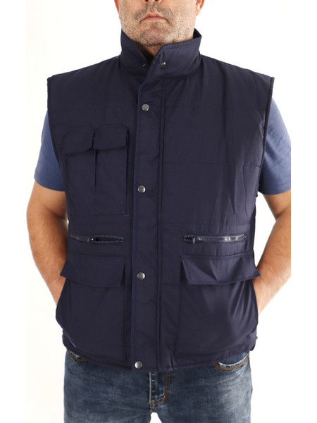 Ανδρικό Αμάνικο Μπουφάν ERGO LINE BLUE NAVY SEE1232-2