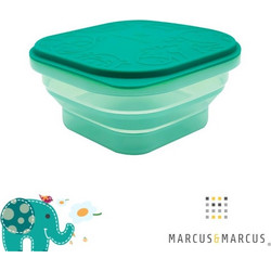 Marcus & Marcus Μπολ Πτυσσόμενο με Καπάκι Σιλικόνης Πράσινο