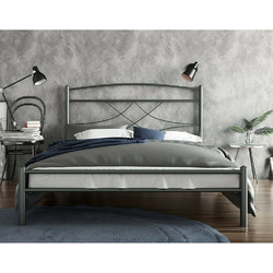 Emma Κρεβάτι Ημίδιπλο Μεταλλικό 110x200cm CHI-250002SET + Τάβλες