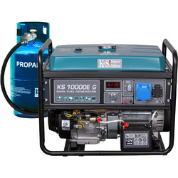 K&S 10000E G Γεννήτρια Βενζίνης & Υγραερίου Μονοφασική με Μίζα 10KVA