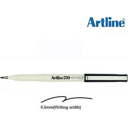 ΜΑΡΚΑΔΟΡΟΙ ARTLINE ΓΡΑΦΗΣ ΕΚ-210Ν 0,6ΜΜ ΜΑΥΡΟΙ