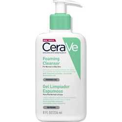 CeraVe Foaming Cleanser Normal To Oily Skin Gel Καθαρισμού Προσώπου για Ακμή 236ml