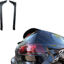 Αεροτομές Πρόσθετα Δεξιά Αριστερά Για VW Golf VI (6) 08-12 Μαύρο Γυαλιστερό Πλαστικό GTI + R Έκδοση 2 Τεμάχια